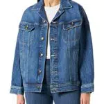Lee Chaqueta de camión Vaquera, Azul Speed, L para Mujer