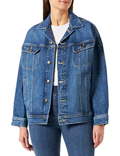 Lee Chaqueta de camión Vaquera, Azul Speed, L para Mujer