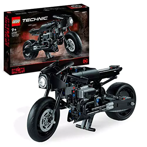 LEGO 42155 Technic The Batman: BATMOTO, Moto de Juguete para Construir