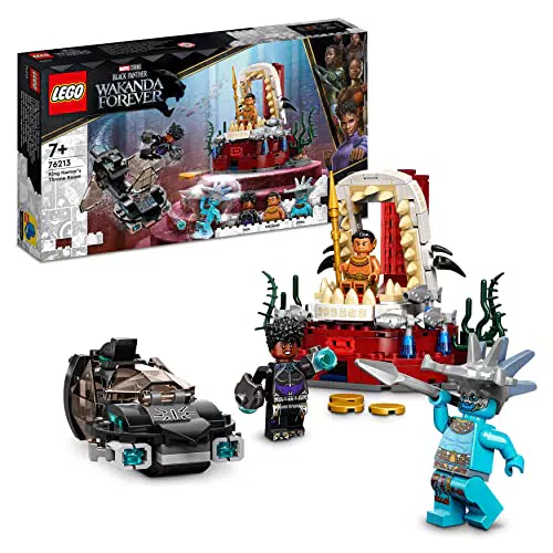 LEGO 76213 Marvel Sala del Trono del Rey Namor, Black Panther: Wakanda Forever
