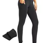 Libin Mujer Invierno Leggins Termicos Pantalones Impermeable Mallas Termicas Cálido Elásticos Pantalon de Senderismo con Bolsillos