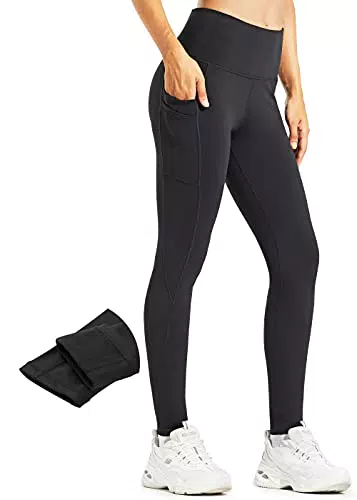 Libin Mujer Invierno Leggins Termicos Pantalones Impermeable Mallas Termicas Cálido Elásticos Pantalon de Senderismo con Bolsillos