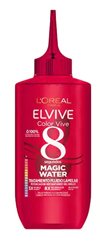 L'Oreal Paris Elvive, Color Vive Magic, Water Tratamiento Capilar de 8 Segundos para Cabellos Teñidos con Tecnología Lamelar