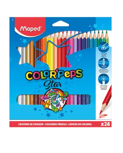 Maped, Pinturas de Madera, Lápices de Colores Estuche