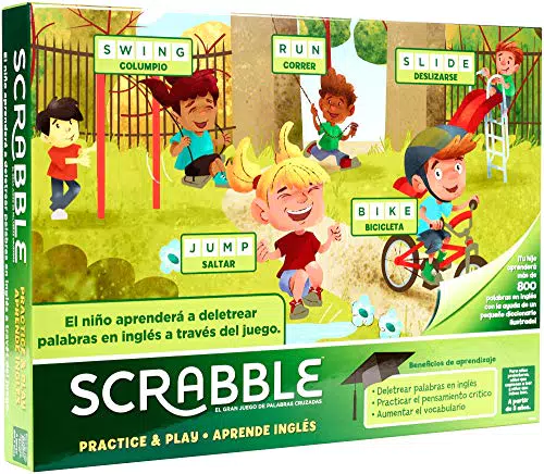 Mattel Games Scrabble Aprende inglés, juegos de mesa