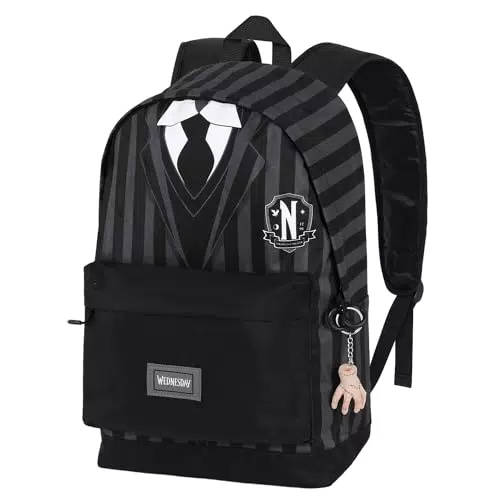 Miércoles Uniform-Mochila HS FAN 2.0, Negro, 30 x 41 cm