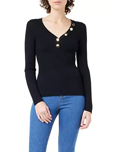 Morgan 201-mbanbi.n suéter, Negro, Small para Mujer