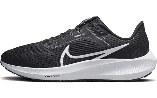 NIKE W Air Zoom Pegasus 40, Sneaker Mujer, Black/White-Iron Grey