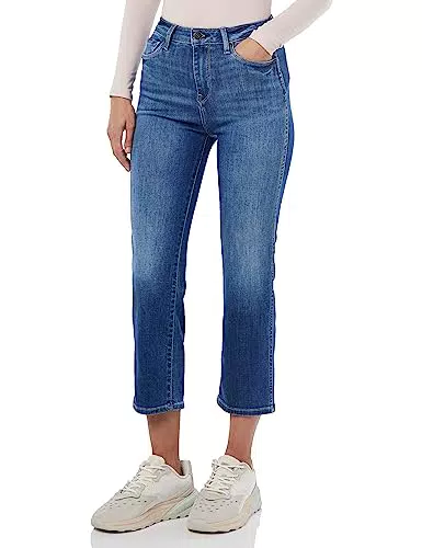 Pepe Jeans Dion 7/8, Jeans Mujer, Azul