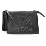 Pepe Jeans Donna Monedero Neceser Negro 17, 5x9, 5x2 cms Piel sintética