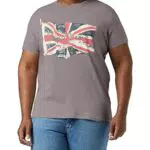 Pepe Jeans Flag Logo N T-Shirt, Gris, XS para Hombre
