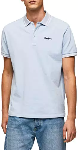 Pepe Jeans Jett Polo, Gris, M para Hombre