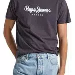 Pepe Jeans Keegan T-Shirt, Negro, M para Hombre