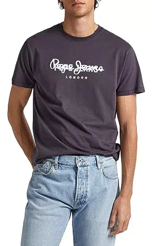 Pepe Jeans Keegan T-Shirt, Negro, M para Hombre