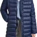 Pepe Jeans Maddie Long Puffer Jacket, Azul, M para Mujer