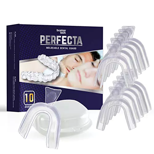 Perfecta Férula de Descarga Nocturna. 10 Protectores Dentales Ajustables. 1 Estuche. Ideal Contra Bruxismo