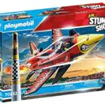 PLAYMOBIL Air Stuntshow 70832 Avión Eagle, Avión de Juguete con turbina giratoria