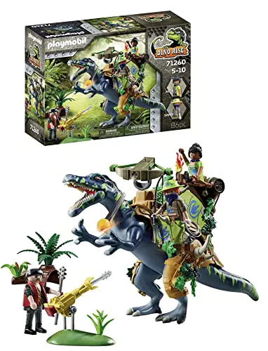 PLAYMOBIL Dino Rise 71260 Spinosaurus, la Armadura del Dinosaurio es acoplable
