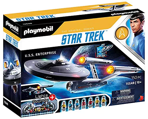 PLAYMOBIL Star Trek 70548 US, Enterprise NCC 1701, con aplicación AR