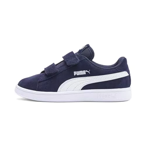 PUMA Smash V2 Sd V Ps, Zapatillas Unisex niños, Peacoat White