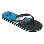 Quiksilver Molokai Panel Youth, Chanclas, Black Blue Black