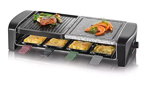 SEVERIN - Raclette, grill y parrilla eléctrica con piedra natural