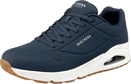Skechers Uno Stand On Air, Zapatillas Hombre, Navy Durabuck Trim