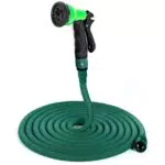 Somera Manguera de Jardín Extensible con Boquilla de Agua y Conector para Tomas de Agua