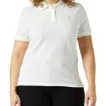 Tommy Hilfiger Tjw Slim Polo Camiseta, Blanco, S para Mujer
