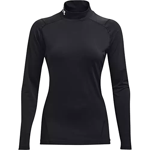 Under Armour Heatgear Armour Comp Mock Camisa de Manga Larga Hombre Negro