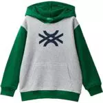 United Colors of Benetton Camiseta Con Capucha. M/L 3j68c202m