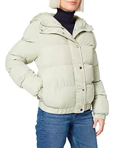 Urban Classics Chaqueta con Capucha para Mujer, Salvia