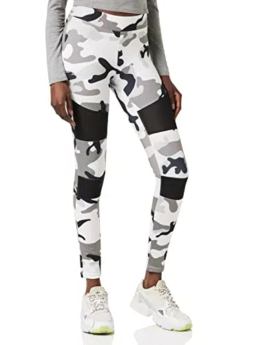 Urban Classics Ladies Camo Tech Mesh Leggings, Leggings