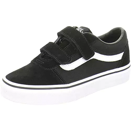 Vans Ward V, Zapatillas Unisex niños, Suede Canvas Black White
