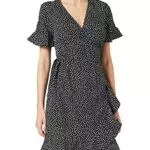 Vero Moda Vmhenna 2/4 Wrap Frill Dress Noos Vestido