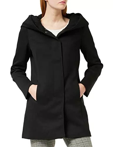 Vero Moda Vmverodona LS Jacket Noos Abrigo, Gris, L para Mujer