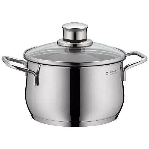 WMF Diadem Plus - Olla Baja 24 cm, Acero inoxidable Cromargan 18/10 Pulido