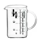 WMF Gourmet - Jarra Medidora de Cristal de 0, 5 L, Vaso Medidor de Vidrio Borosilicatado Resistente al Calor
