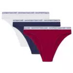 Women'secret Pack 3 Braguitas brasileñas algodón Logo Lencería