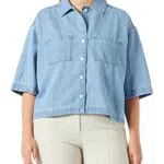 Wrangler Camiseta de salón, Light Stonewash, S para Mujer