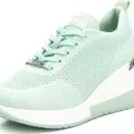 XTI - Zapatilla Cierre de cordón para Mujer, Color: Verde