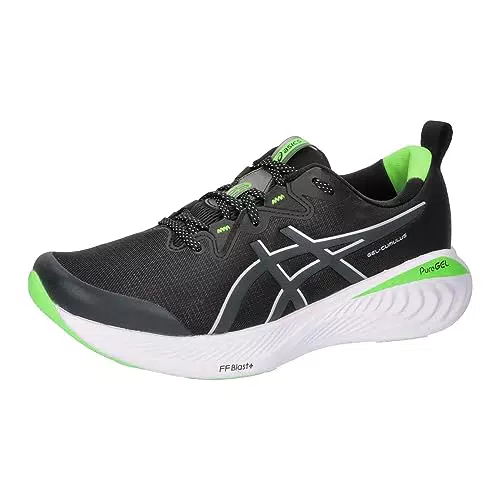 ASICS Cumulus 25 Hombre Zapatos para Correr Negro Plata