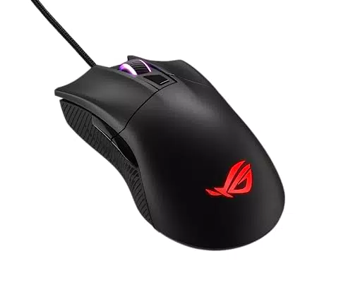 Ratón Gaming ASUS ROG Gladius II Core con Sensor Óptico de 6200 DPI y Diseño Exclusivo Switch-Socket.