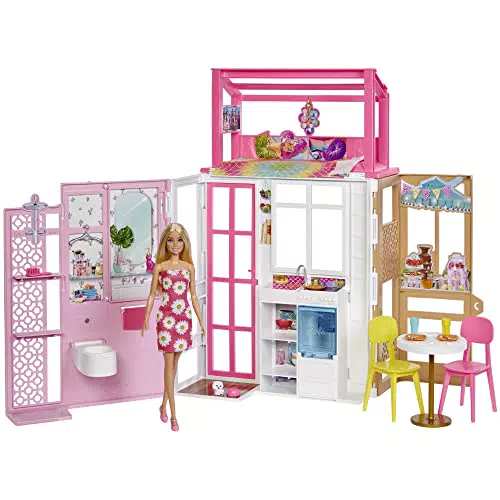 Barbie con apartamento Casa de muñecas con una figura