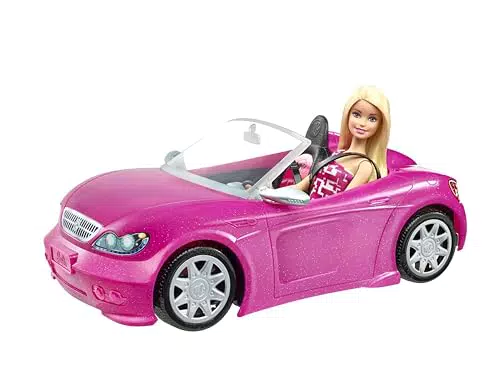 Barbie y su coche descapotable muñeca con coche