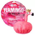 Bear Fruits, Flamenco, Liso & Suave, Mascarilla Capilar + Gorro De Ducha