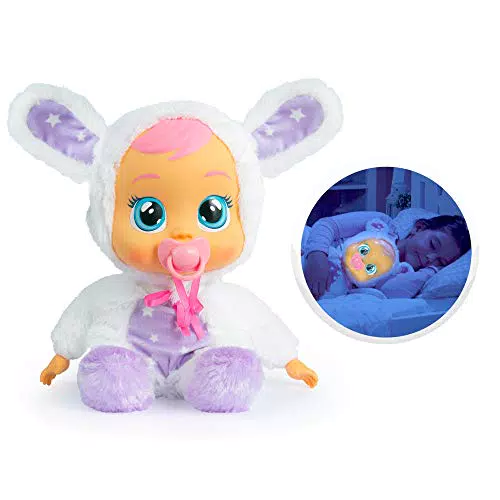 Muñeca Bebés Llorones Buenas Noches Coney con Luz Nocturna y Melodías - Juguete Educativo para Niñas y Niños +18 Meses