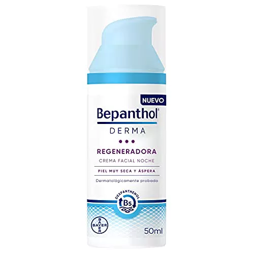 Bepanthol Derma Regeneradora Crema Facial Noche, Piel Muy Seca Y Sensible