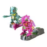 Bizak Biosaurus Kombat, Pack de Pelea Doble Fucsia y Verde