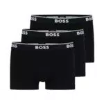 BOSS Trunk 3P Power Boxers A Pantalones Cortos, Black 1